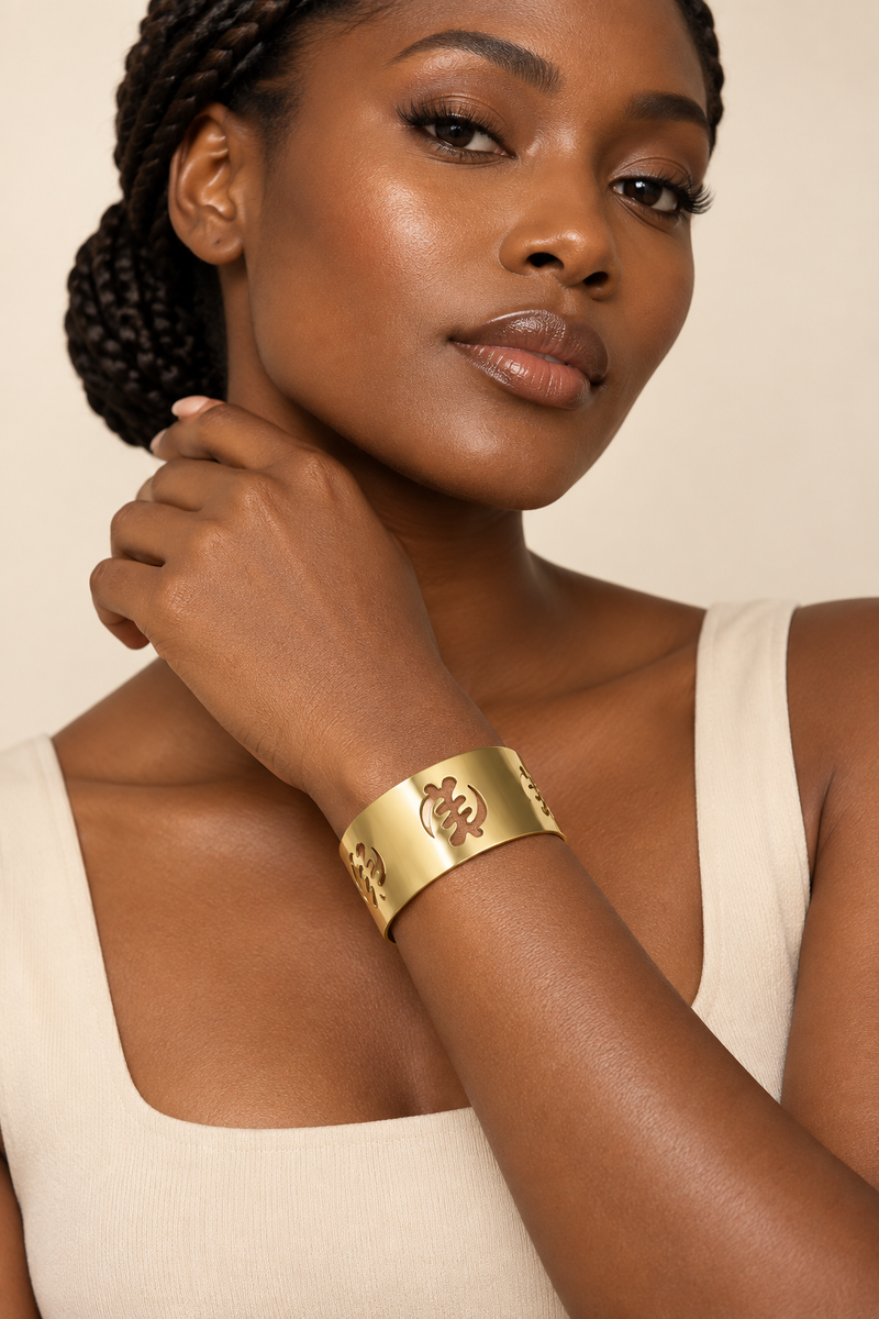Gye Nyame Cuff Bracelet