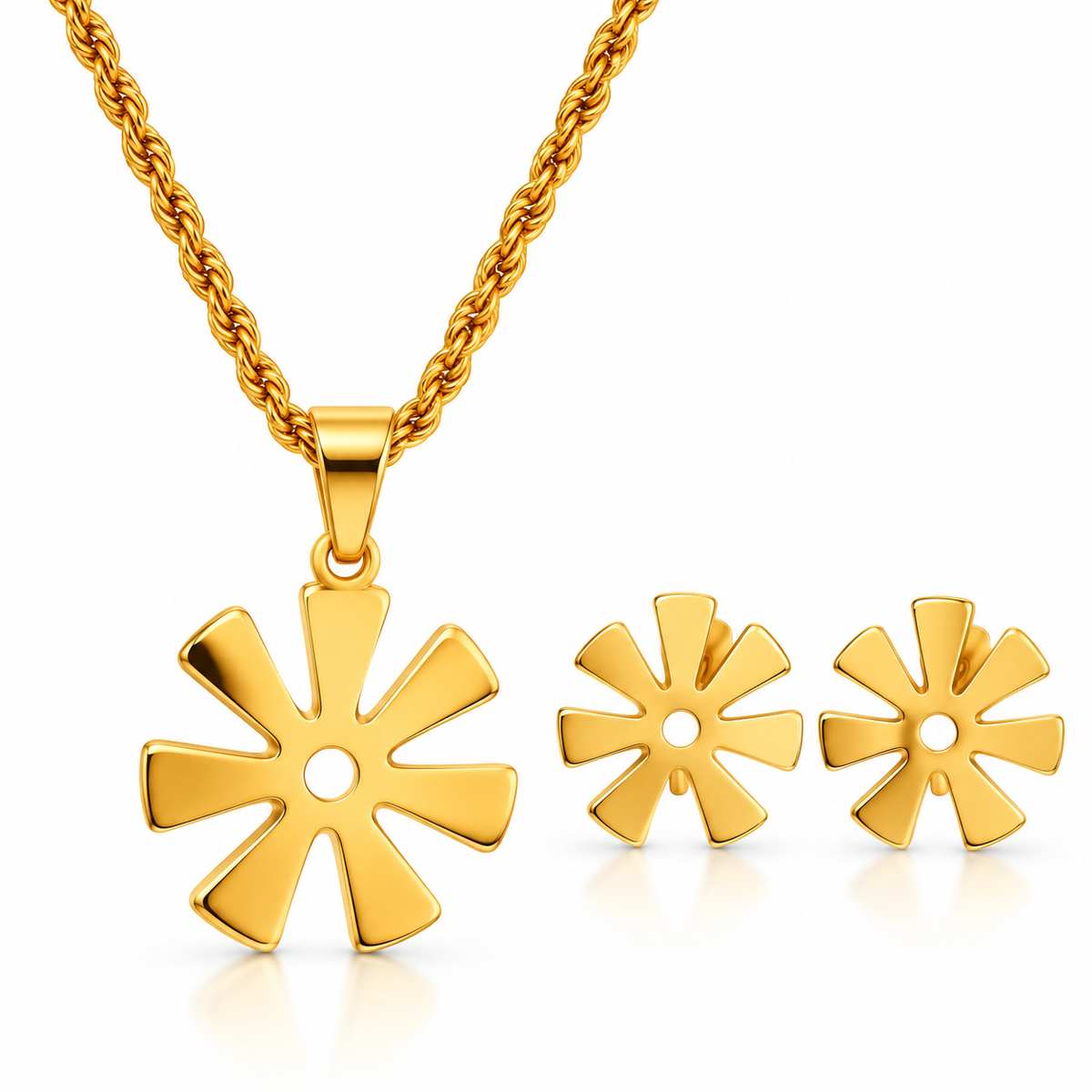Ananse Ntontan Necklace & Earrings Set