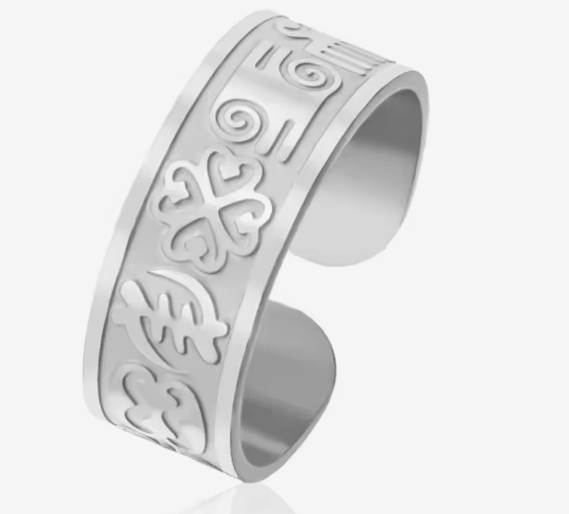 The Adinkra Legacy Bracelet & Ring Set