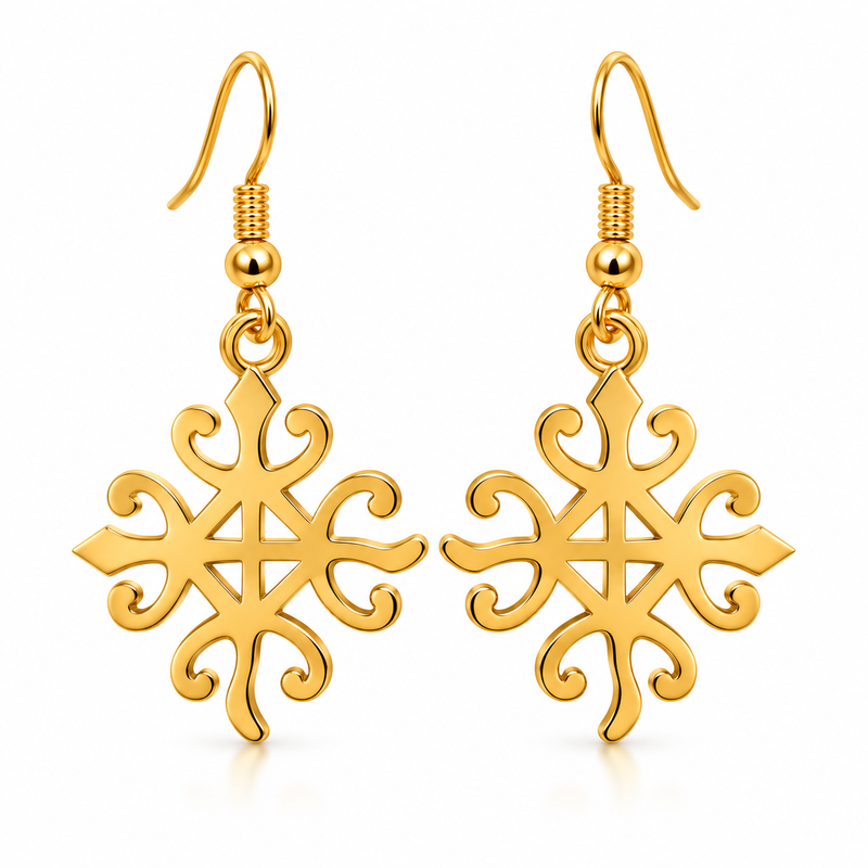 Funtumfunafu Denkyem Funafu  Earrings