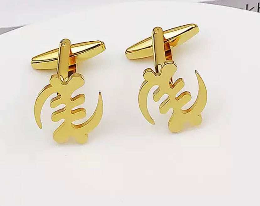 Adinkra Cuff Links